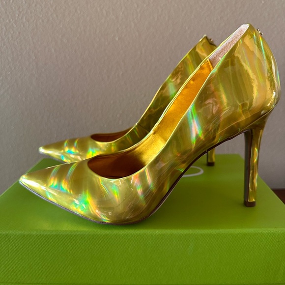 Sam Edelman Gold hologram finish stiletto pumps. New with box Size 7 - Picture 11 of 11